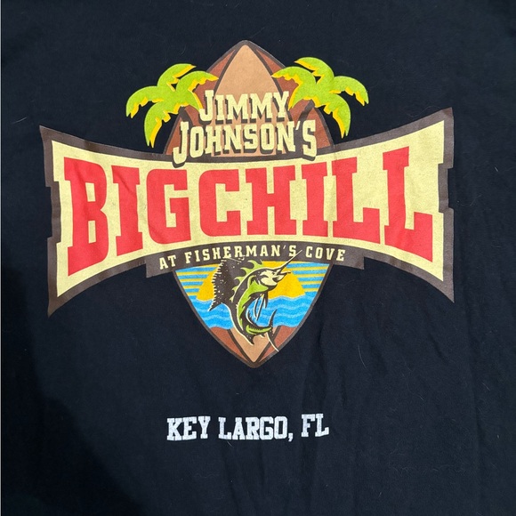 Jimmy Johnson’s BigChill Key Largo, FL Black Longsleeve Size Small - Picture 3 of 6
